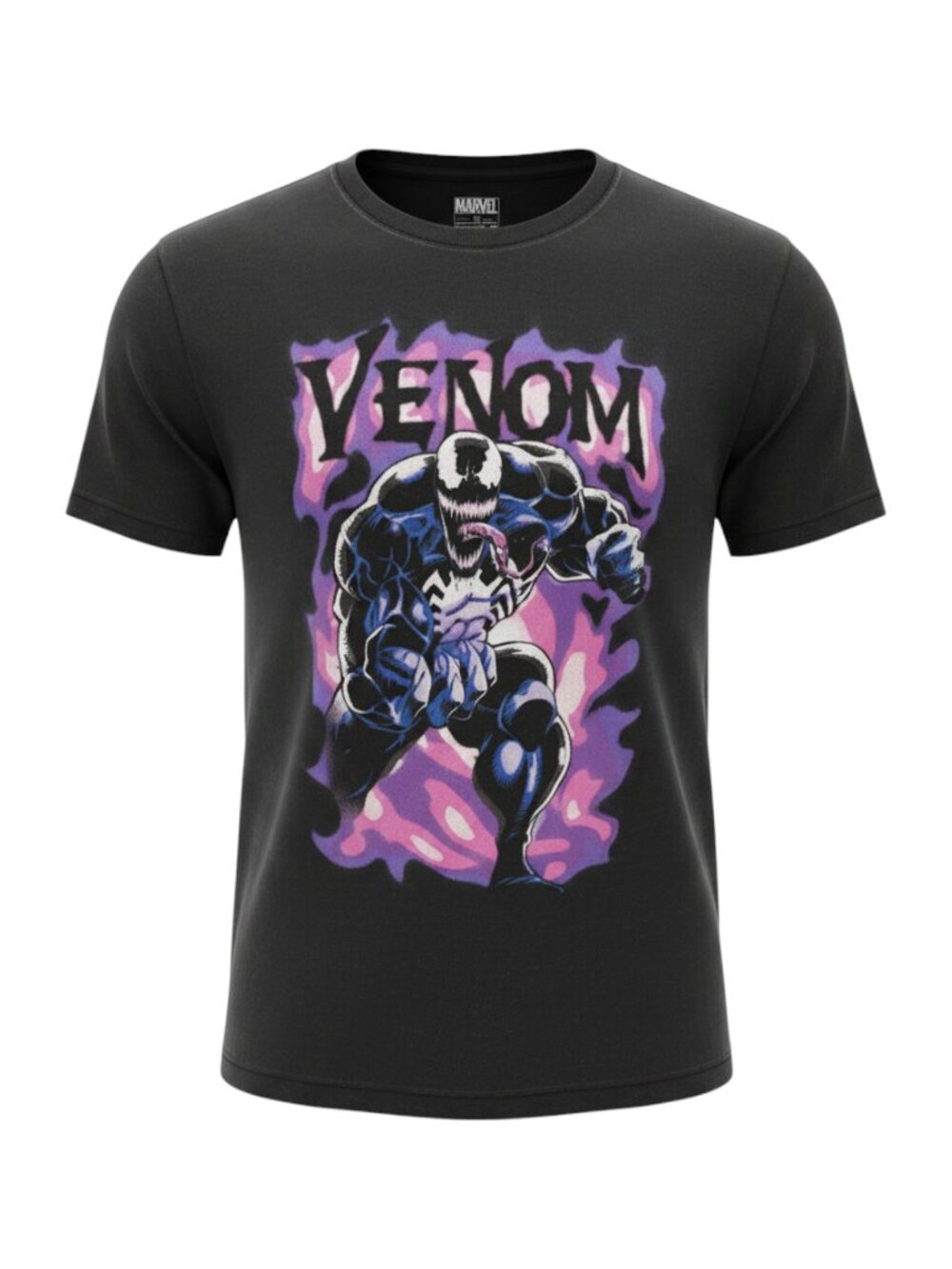 Marvel Men's Venom Black Graphic T-Shirt 2X